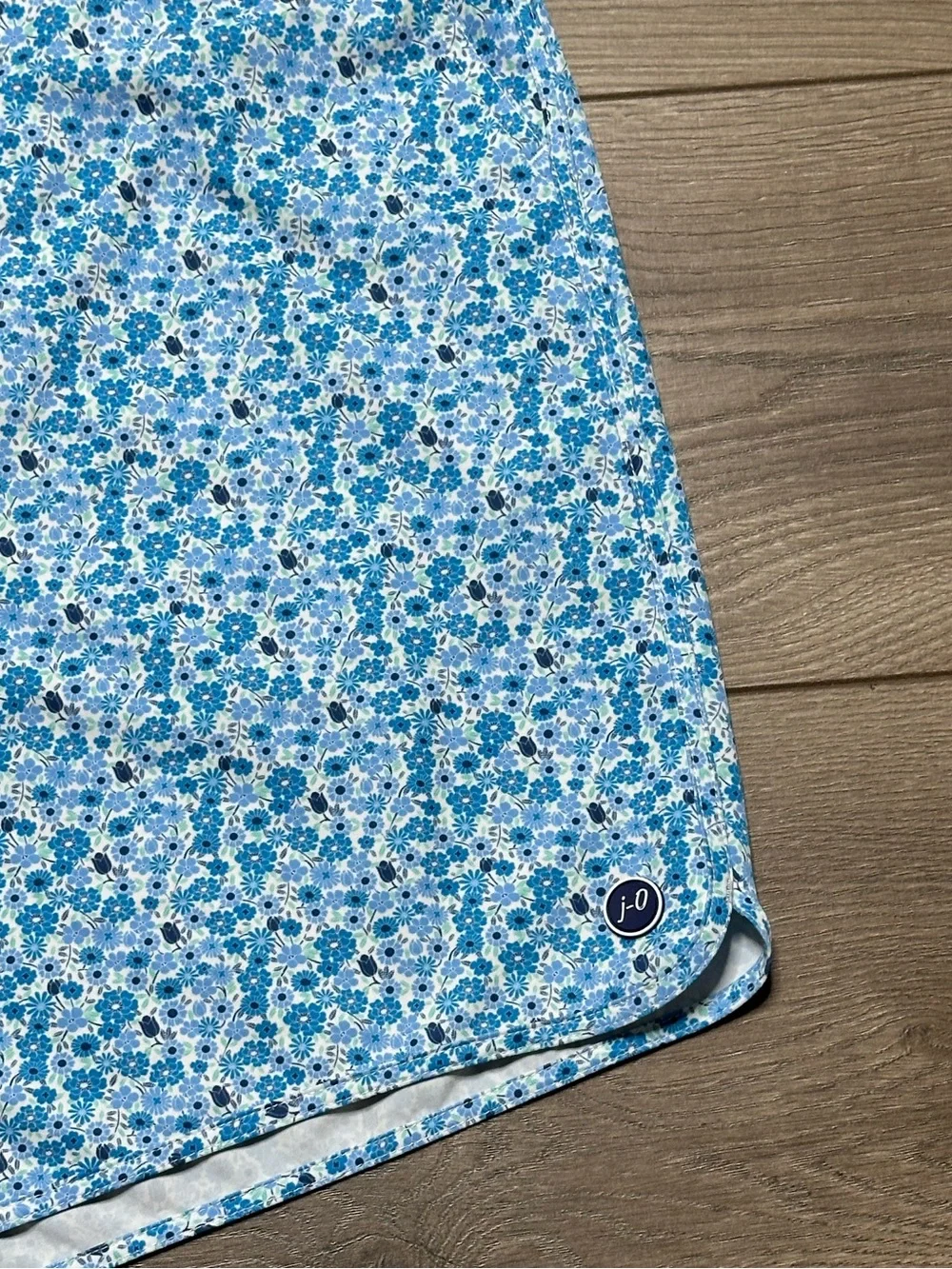 Johnnie-O 7" Hummell Lined Stretch Swim Trunks Surf Shorts Blue Floral Size XL - Picture 4 of 14